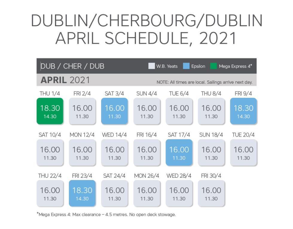 April 21 Time table 1