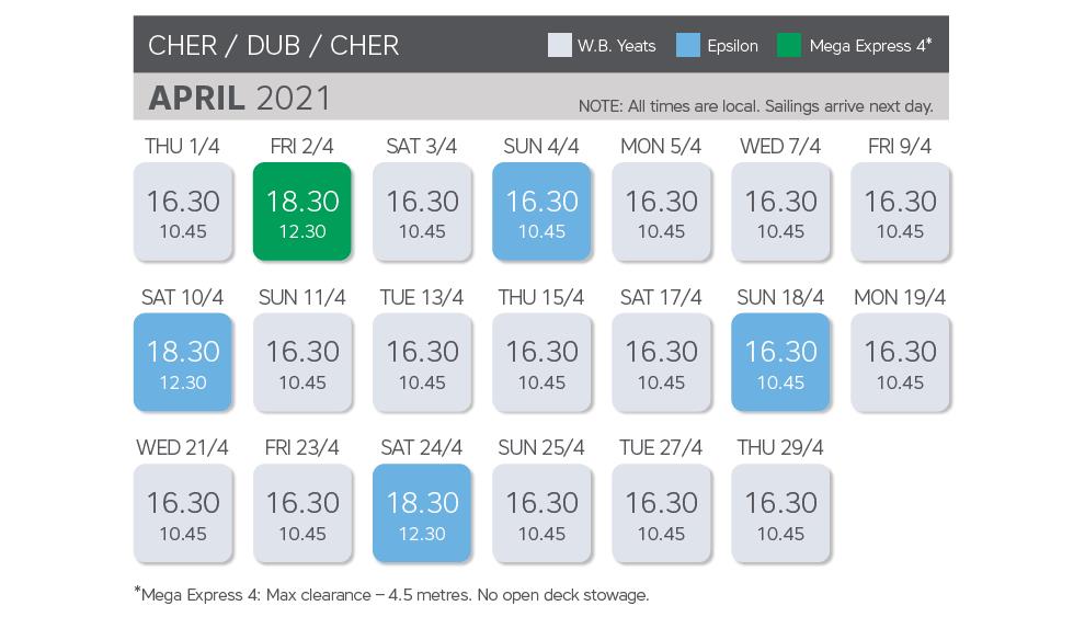 April 21 Timetable 2