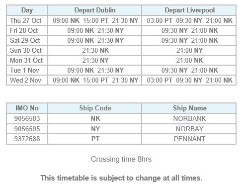 Timetable