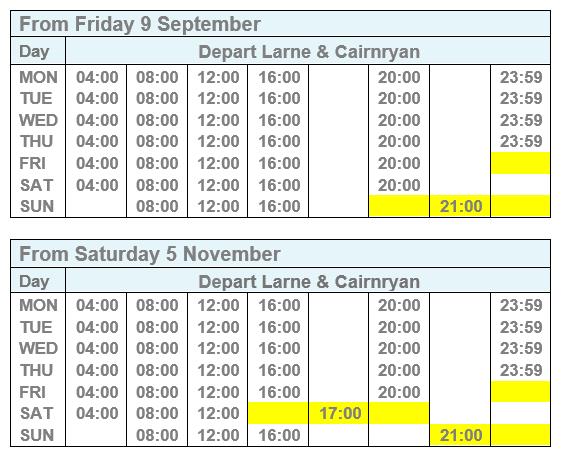 Timetable