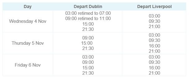 Liv - Dub Timetable
