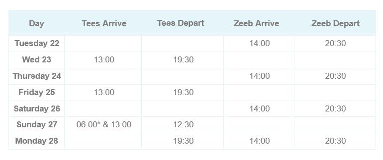 timetable