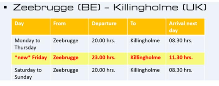 Timetable